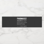 apotheker waterfles etiket (Enkel label)