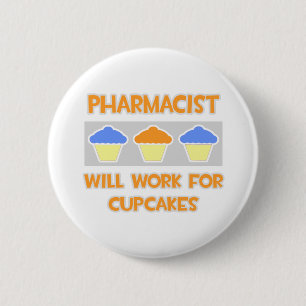 Apotheker ... Werkt voor cupcakes Ronde Button 5,7 Cm