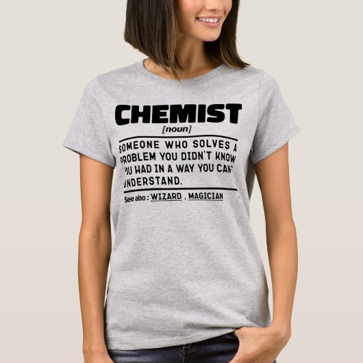 Apotheker zelfstandig naamwoord Wetenschapsliefheb T-shirt (Voorkant)