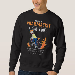 apotheker zoals Riding Bike Cyclist Funny Trui