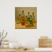 Apothekerflessen Stilleven - Warm Tones Poster (Keuken)
