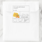 Apothekers- Abrikozen Infusie Honing Label (Tas)