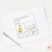 Apothekers Citroen Geïnfuseerde Honing Label (Envelop)