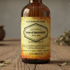 Apothekers Essentiële olie Apothekerslabels Likeurfles Etiket