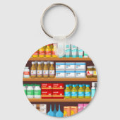 Apothekers Geneeskunde Flessen en Benodigdheden Ap Sleutelhanger (Voorkant)