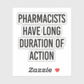 Apothekers hebben een lange werkingsduur sticker (Vel)