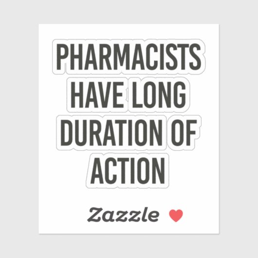 Apothekers hebben een lange werkingsduur sticker (Vel)
