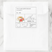 Apothekers Hibiscus Kruidenthee Label (Tas)