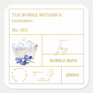 Apothekers Iris Bubbelbad Label