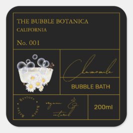 Apothekers Kamille Bubbelbad Label