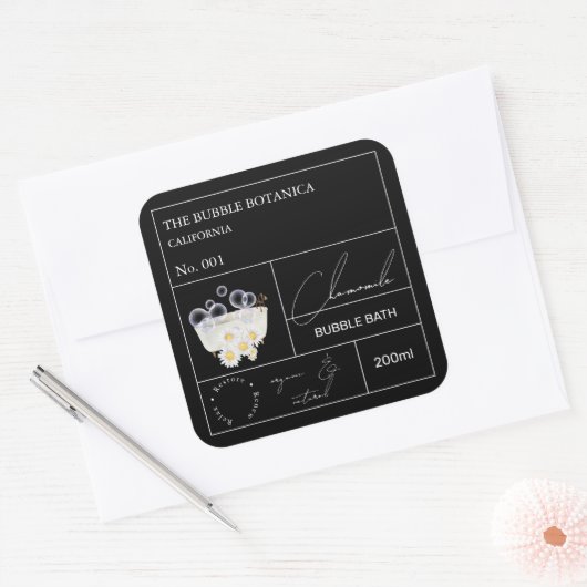 Apothekers Kamille Bubbelbad Label (Envelop)