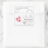 Apothekers Kersenbloesem Geurkaars Label (Tas)