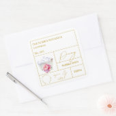 Apothekers Pioen Schuimbad Label (Envelop)