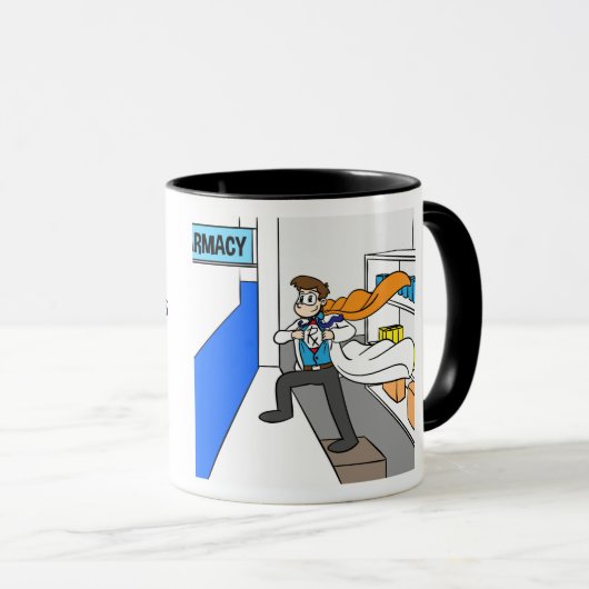 Apothekers redden levens! mok (Voorkant rechts)