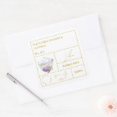 Apothekers Seringenschuimlabel Vierkante Sticker (Envelop)