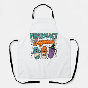 Apothekers Team Halloween Vintage Vector T-shirt D Schort