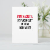 Apothekers: Uitdelen van vreugde in stappen van 10 Bedankkaart (Staand voorkant)
