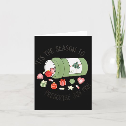 Apothekersassistent Kerst Apotheek Afstuderen Kaart (Voorkant)