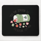 Apothekersassistent Kerst Apotheek Afstuderen Muismat (Voorkant)