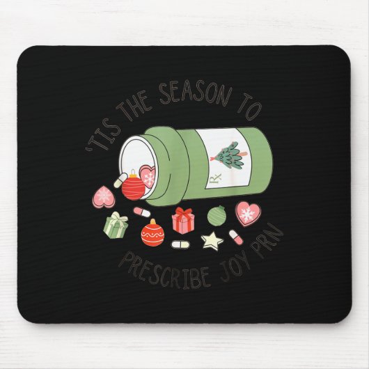 Apothekersassistent Kerst Apotheek Afstuderen Muismat (Voorkant)
