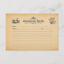 Apothekersdoos Receptkaart