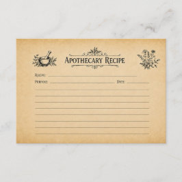 Apothekersdoos Receptkaart Bedankkaart