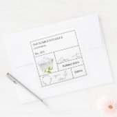Apothekersgroene Thee Bubbelbad Label (Envelop)
