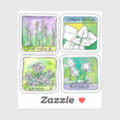 Apothekerskruiden Thee Potlabels Kamille Roos Sticker (Vel)