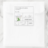 Apothekersmunt bubbelbad label (Tas)