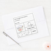 Apothekersroos bubbelbad label (Envelop)