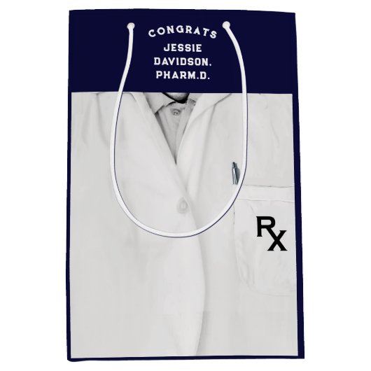 Apothekersschool Afstudeerder Medium Cadeauzakje (Voorkant)