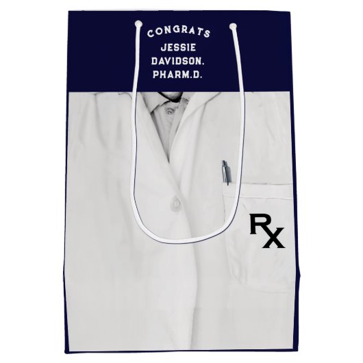 Apothekersschool Afstudeerder Medium Cadeauzakje (Achterkant)