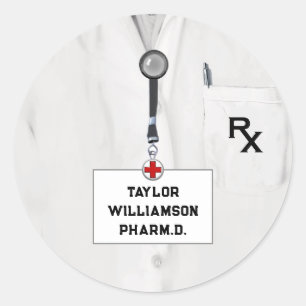 apothekersschool ronde sticker