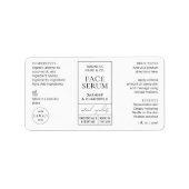 Apothekersstijl 1 OZ Cosmetische Fles Label (Voorkant)