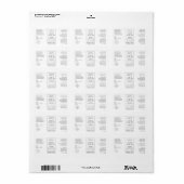 Apothekersstijl 1 OZ Cosmetische Fles Label (Full Sheet)