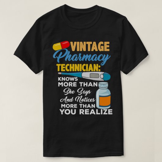 apothekertechnicus t-shirt (Design voorkant)