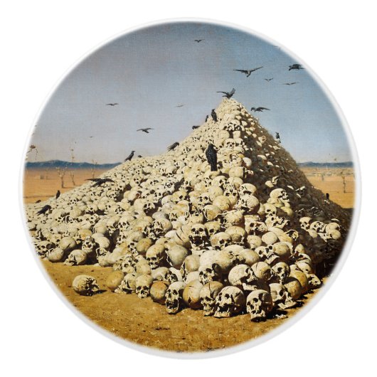 Apotheose of War (Death and Destruction) (Skulls) Keramische Knop (Voorkant)