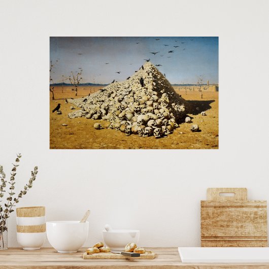 Apotheose of War (Death and Destruction) (Skulls) Poster (Keuken)
