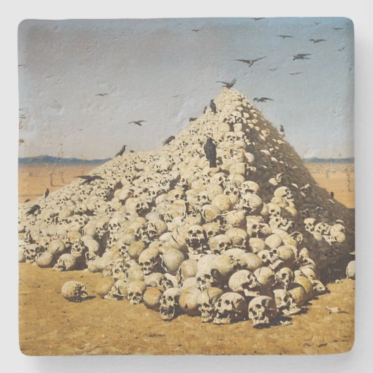 Apotheose of War (Death and Destruction) (Skulls) Stenen Onderzetter (Voorkant)