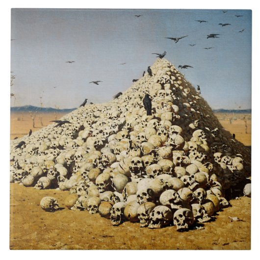 Apotheose of War (Death and Destruction) (Skulls) Tegeltje (Voorkant)