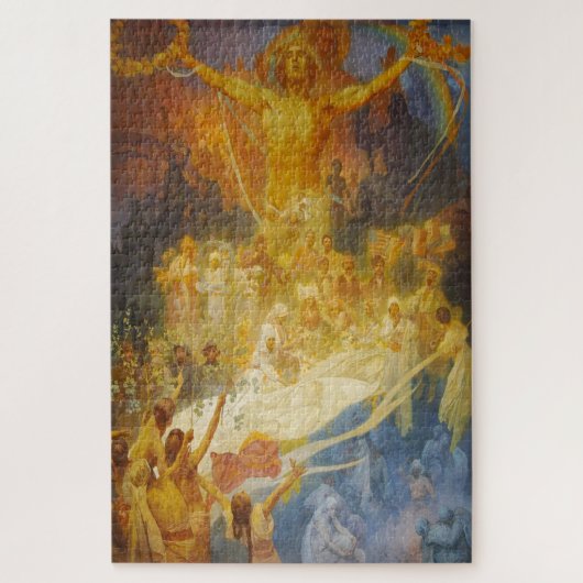 Apotheose van de Slaven - Alphonse Mucha Legpuzzel (Verticaal)
