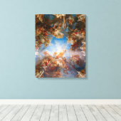 Apotheose van Hercules in Chateau de Versailles Canvas Afdruk (Insitu (Houten vloer))