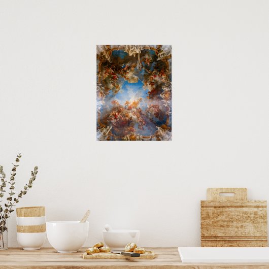 Apotheose van Hercules in Chateau de Versailles Poster (Keuken)
