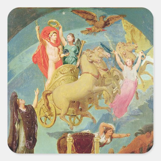 Apotheose van Napoleon I 1853 Vierkante Sticker (Voorkant)