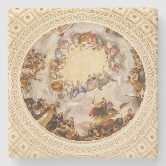 Apotheose van Washington Stenen Onderzetter (Voorkant)