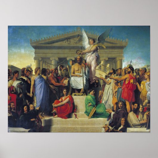 Apotheosis of Homer, 1827 Poster (Voorkant)