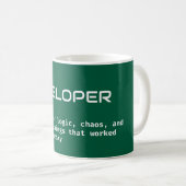 App Developer Coffee Definition – Humor Mok (Voorkant rechts)