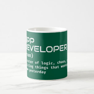 App Developer Coffee Definition – Humor Mok