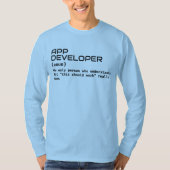 App Developer Definition – Geek Humor Shirt (Voorkant)