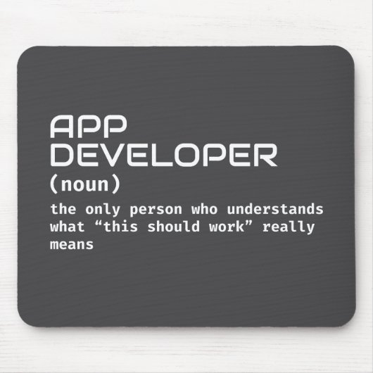 App Developer Definition Muismat (Voorkant)